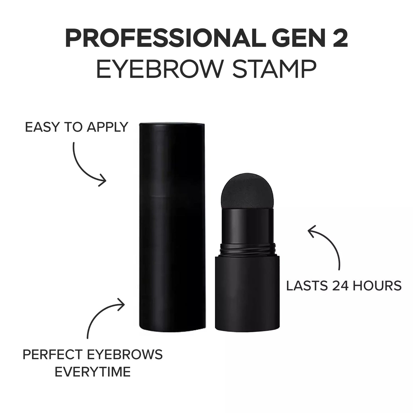 Brow Ink Medium Brown Eyebrow Stamp & Stencil Kit